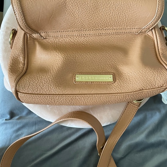BCBGenration Messenger Crossbody Bag. Tan color. Size: 10” x 7” x 3.5” - Picture 12 of 16